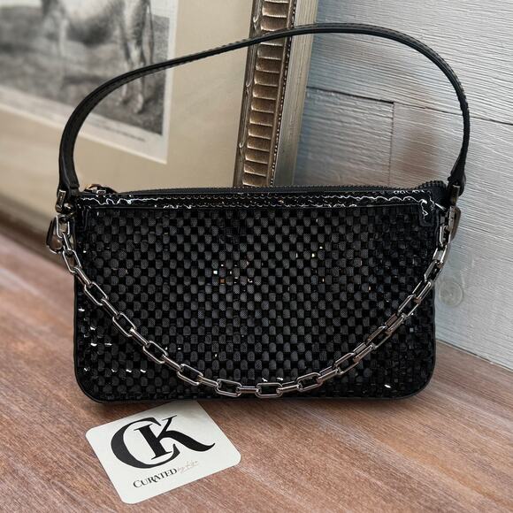 Christian Louboutin Loubila Mini Mesh Strass Crystal Shoulder Bag NWT - Picture 4 of 4